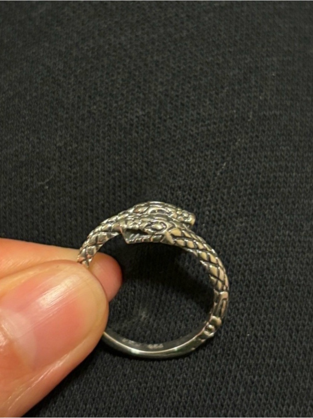925 silver snake wrap ring - Picture 2 of 3